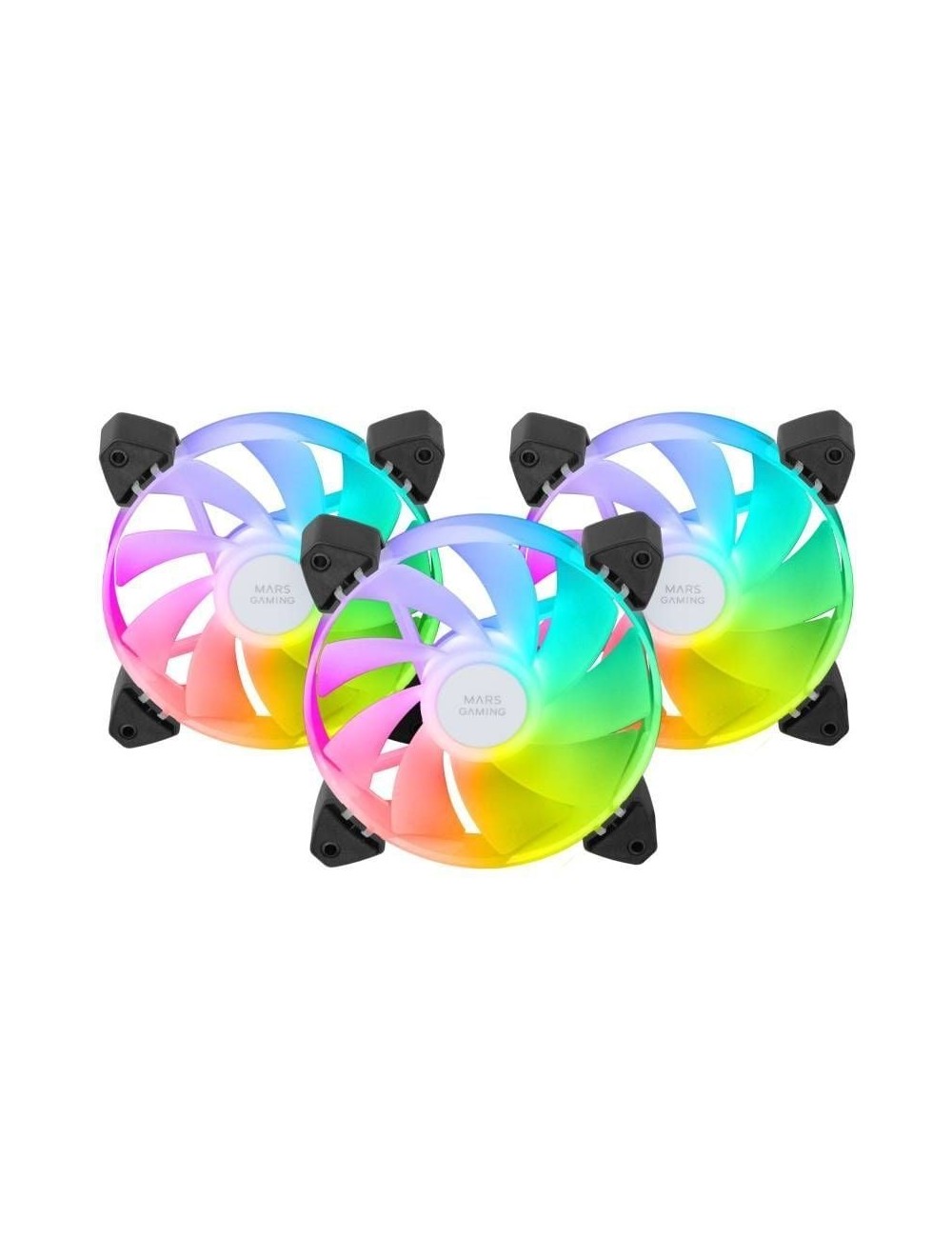 Pack 3 Ventiladores Invertidos Mars Gaming MF-3AR/ 12cm/ ARGB