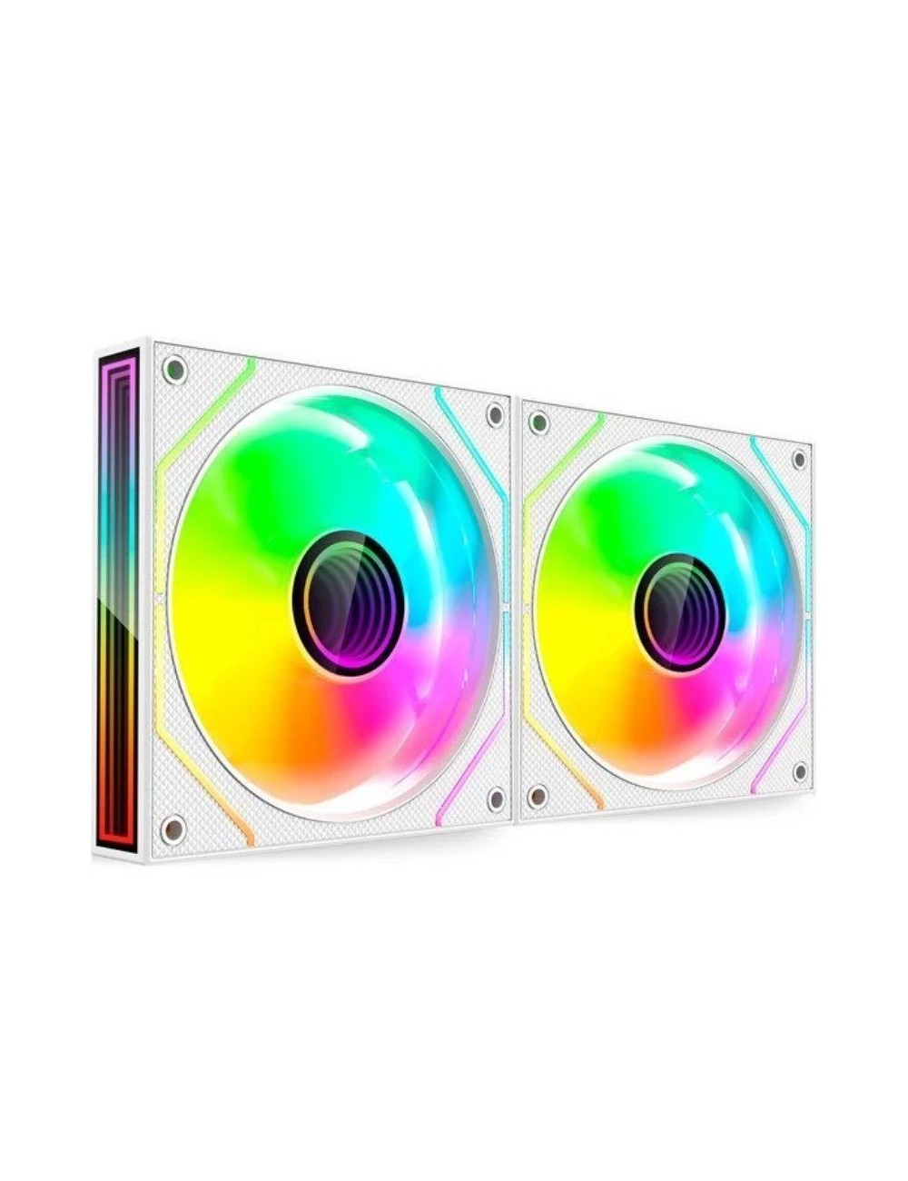 Pack 2 Ventiladores Mars Gaming MF-3DPROX2/ 12cm/ ARGB/ Blancos