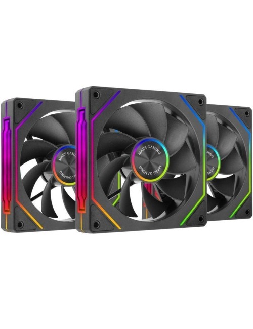 Pack 3 Ventiladores Invertidos Mars Gaming MF-LINKFINITYKIT2R/ 12cm/ ARGB