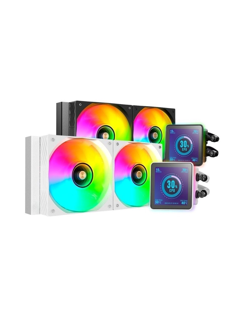 Sistema de Refrigeración Líquida Mars Gaming ML-VISIONPRO240/ Blanco