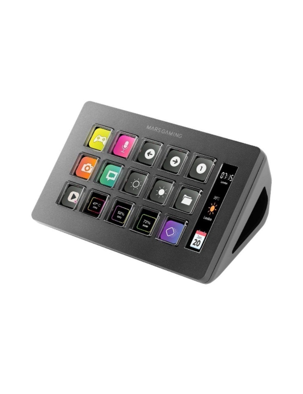 Stream Deck Slim Mars Gaming MSD-ONE/ 15 Teclas LCD/ Negro