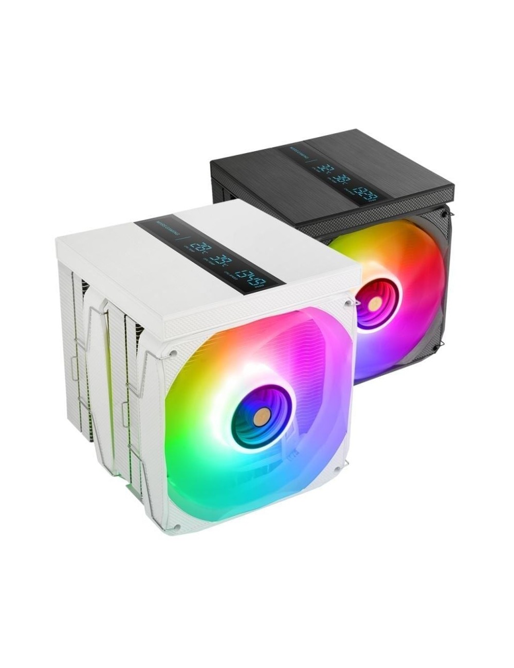 Ventilador con Disipador Mars Gaming MCPU-LCDPRO/ 12cm/ Blanco