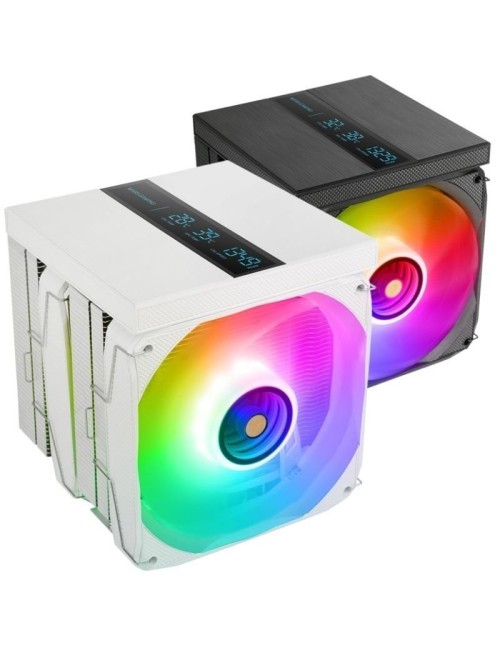 Ventilador con Disipador Mars Gaming MCPU-LCDPRO/ 12cm/ Blanco