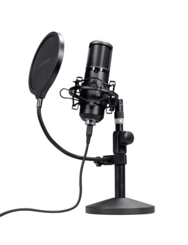 Micrófono Gaming Trust Gaming GXT 269 Emita II 25769/ USB/ Negro