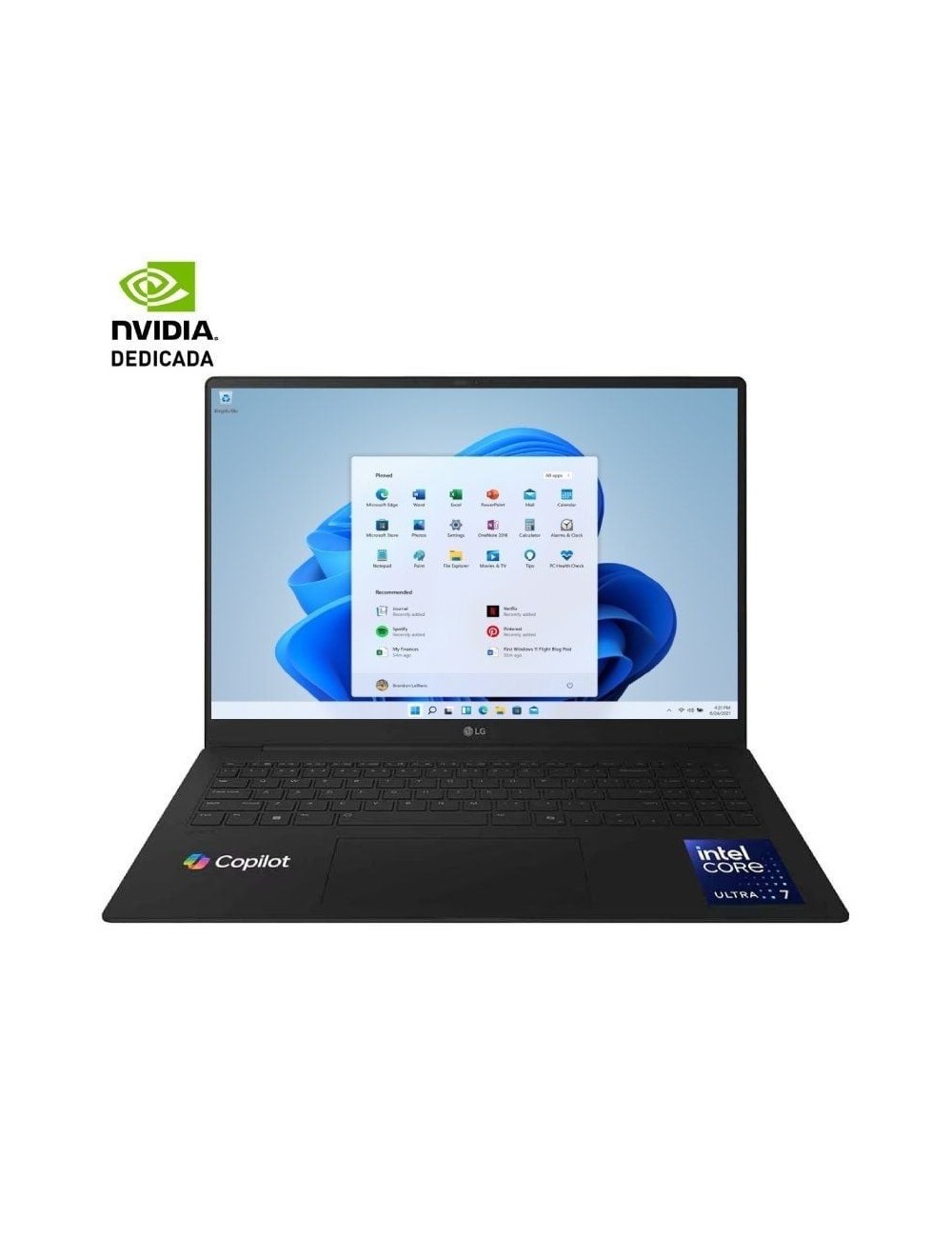Portátil LG Gram Pro 16Z90TR-E.AD88B Intel Core Ultra 7-255H/ 32GB/ 1TB SSD/ GeForce RTX 5050/ 16'/ Win11