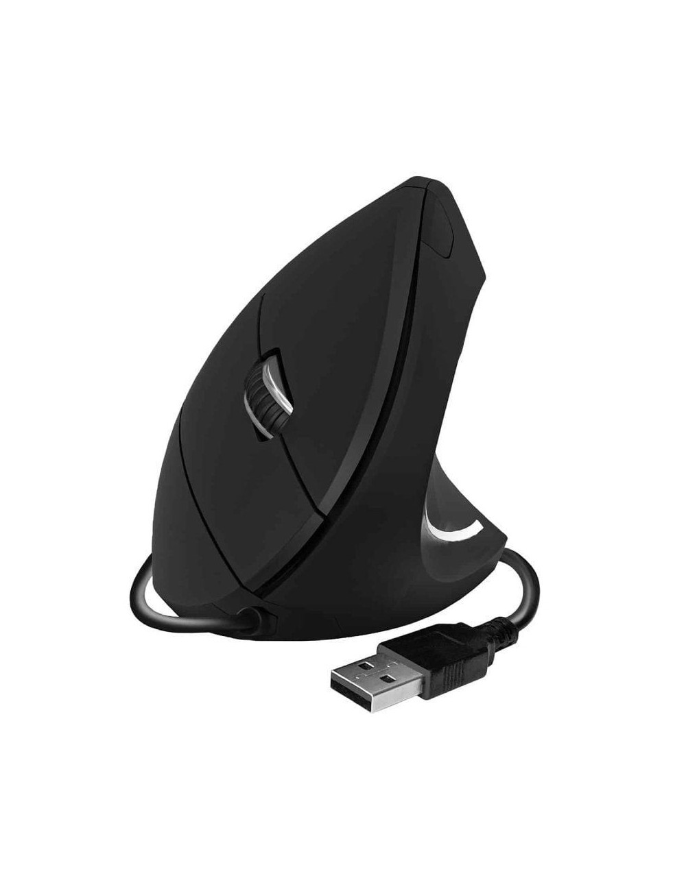 Ratón Vertical Subblim Glide Vertical Ergo Wired/ Hasta 1600 DPI/ Negro