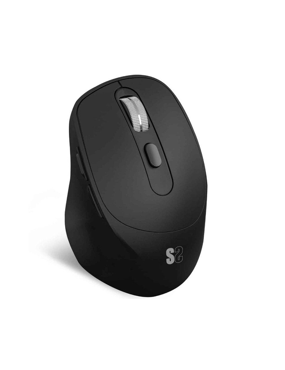 Ratón Ergonómico Inalámbrico Subblim Comfort Ergo Dual Battery/ Batería recargable/ Hasta 2400 DPI/ Negro