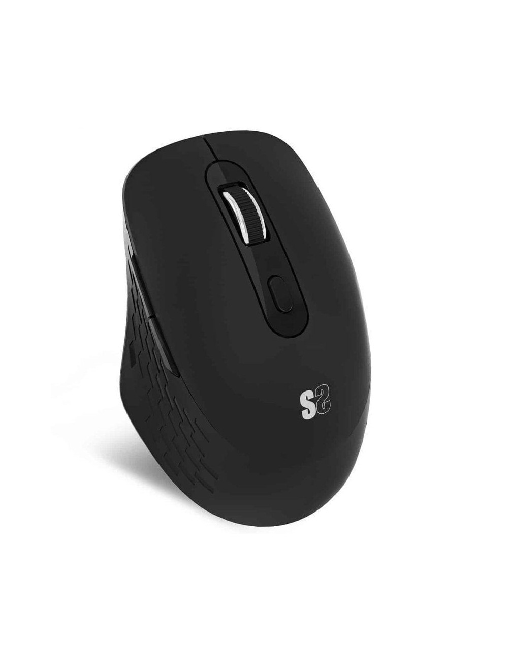 Ratón Ergonómico Inalámbrico Subblim Curve Ergo Dual Battery/ Batería recargable/ Hasta 1600 DPI/ Negro