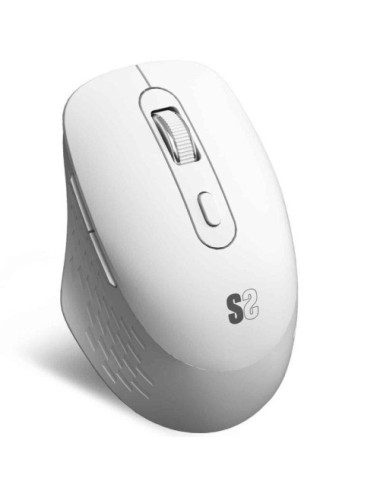 Ratón Ergonómico Inalámbrico Subblim Curve Ergo Dual Battery/ Batería recargable/ Hasta 1600 DPI/ Blanco
