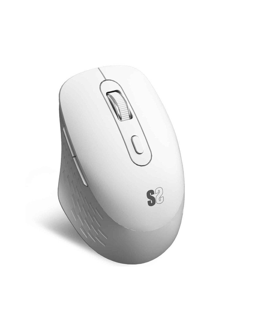 Ratón Ergonómico Inalámbrico Subblim Curve Ergo Dual Battery/ Batería recargable/ Hasta 1600 DPI/ Blanco