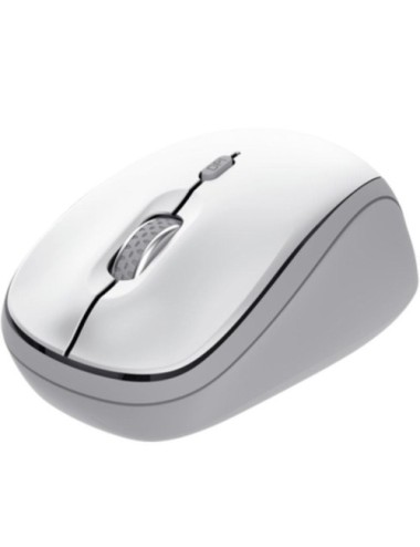 Ratón Mini Inalámbrico Trust Yvi+ Multidispositivo/ Hasta 1600 DPI/ Blanco