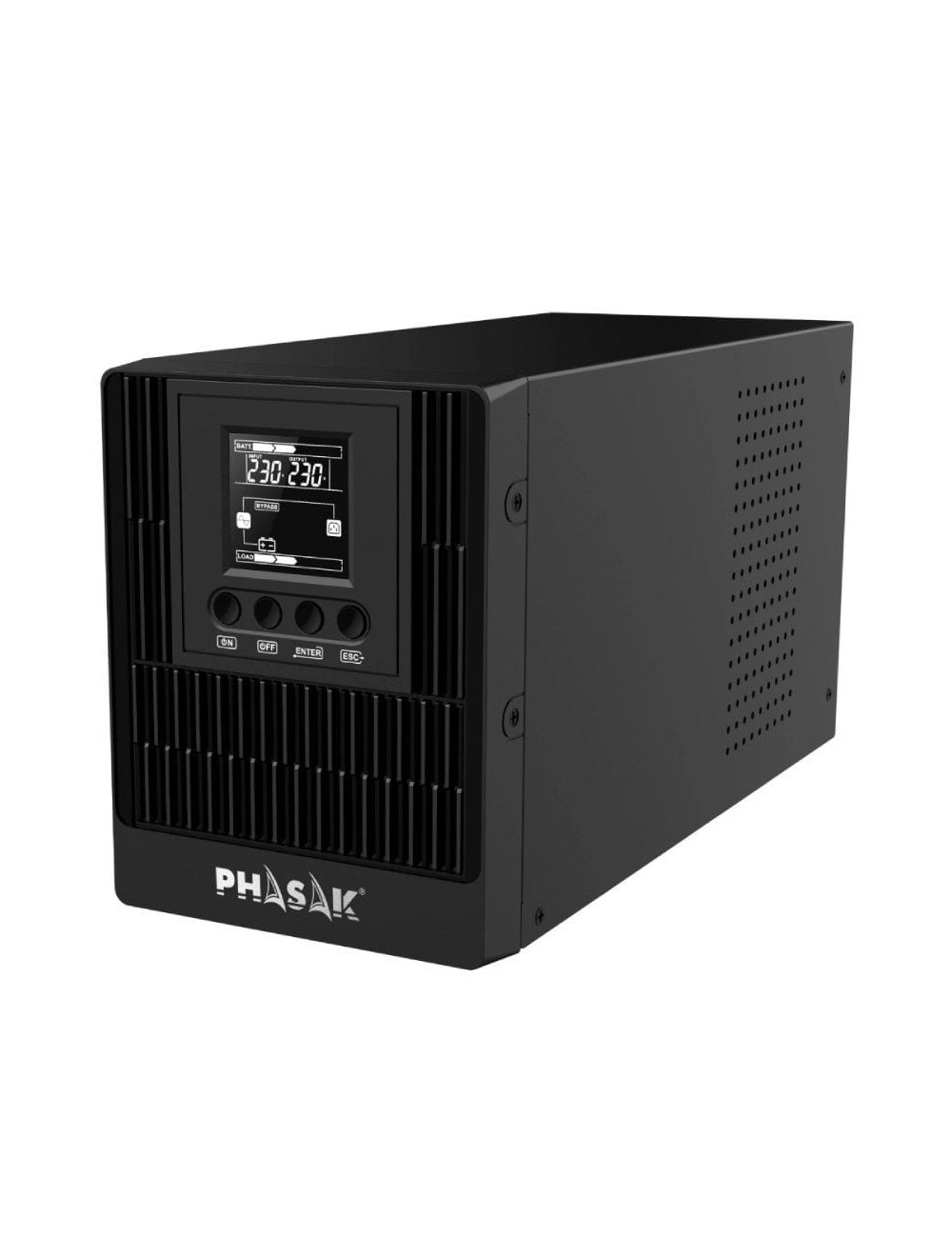 SAI Online Phasak 1000 VA Online LCD/ 1000VA-1000W/ 3 Salidas/ Formato Torre
