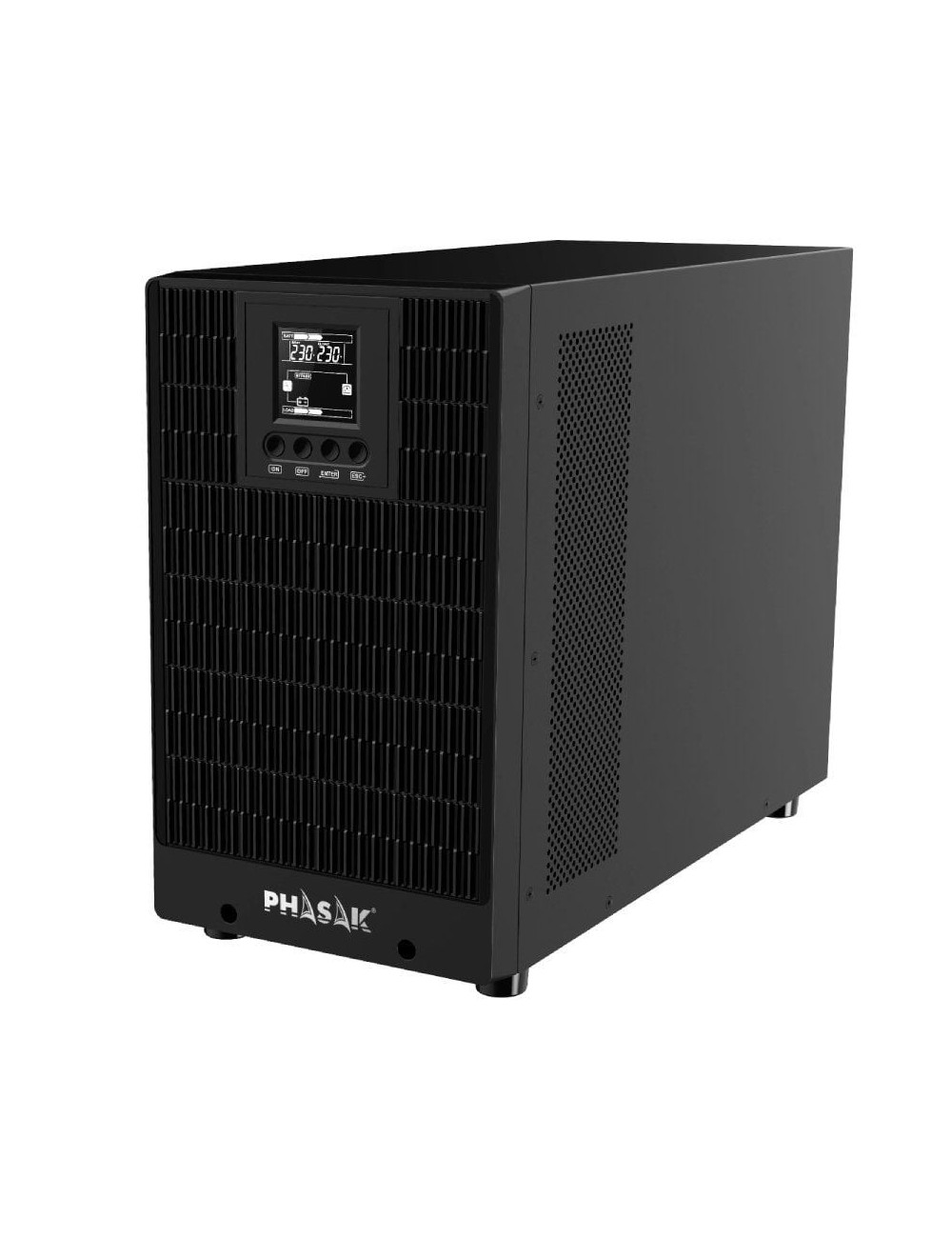 SAI Online Phasak 3000 VA Online LCD/ 3000VA-3000W/ 4 Salidas/ Formato Torre