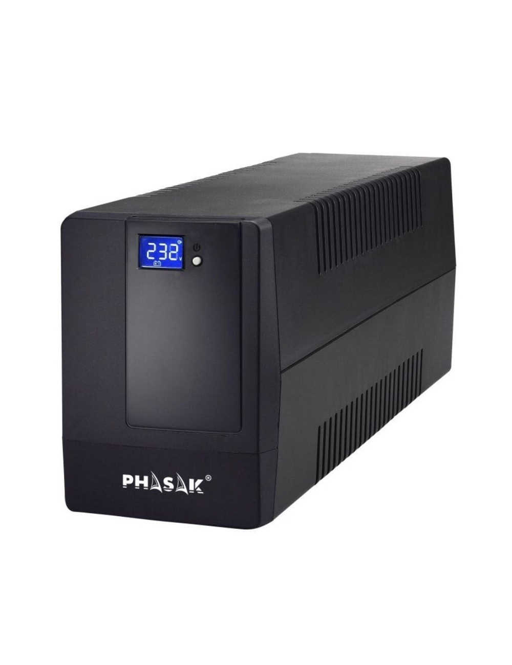 SAI Línea Interactiva Phasak 650 VA LCD Interactive/ 650VA/ 2 Salidas/ Formato Torre