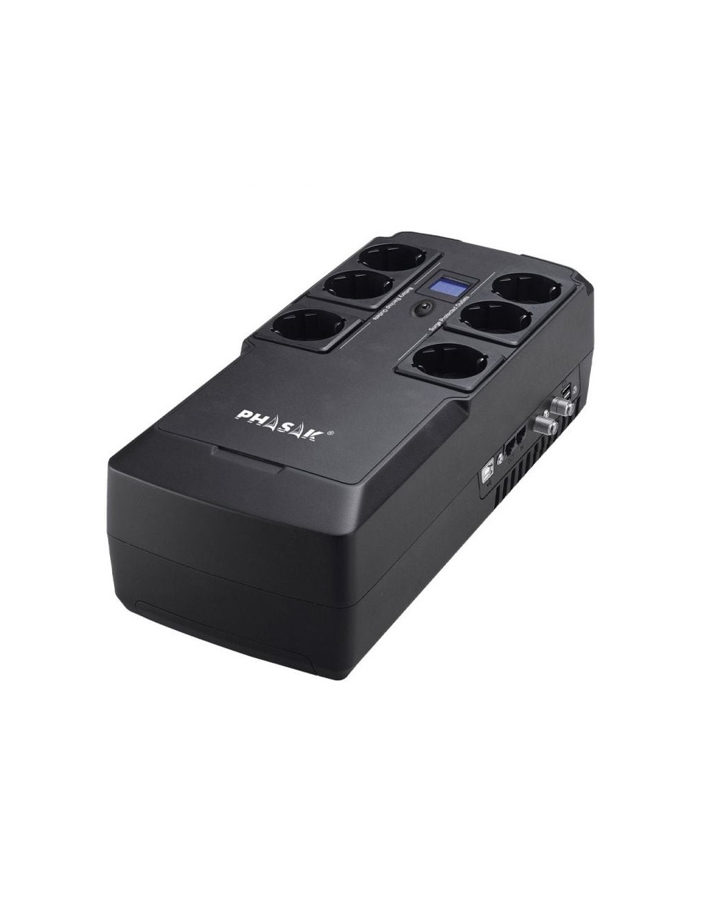 SAI Línea Interactiva Phasak Kryptos 800 VA/ 480W/ 6 Salidas/ Formato Bloque