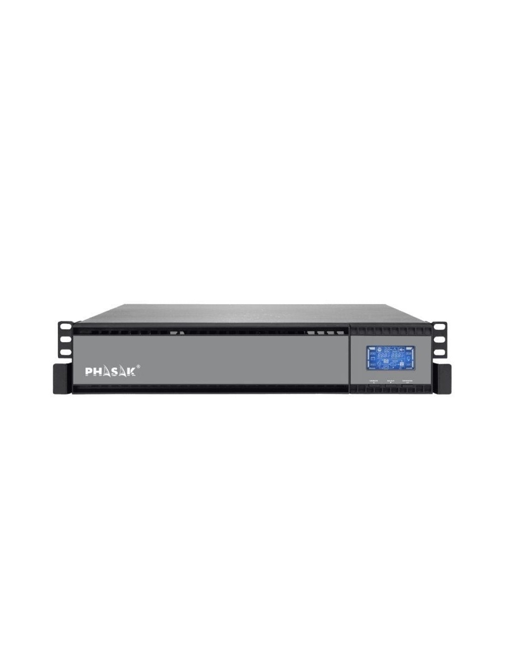 SAI Online Phasak Rack 19' 2000 VA Online LCD/ 2000VA-1800W/ 4 Salidas/ Formato Rack