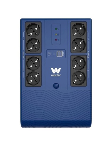 SAI Línea Interactiva Woxter Multibase UPS 1200 VA/ 1200VA-720W/ 8 Salidas/ Formato Torre