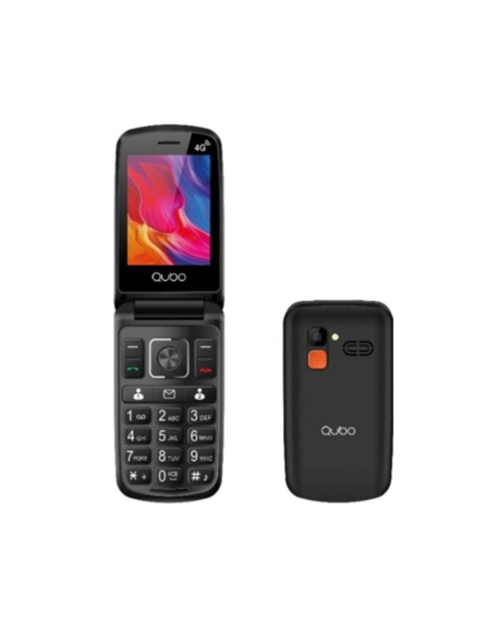 Teléfono Móvil Qubo P-210NW 4G para Personas Mayores/ Negro