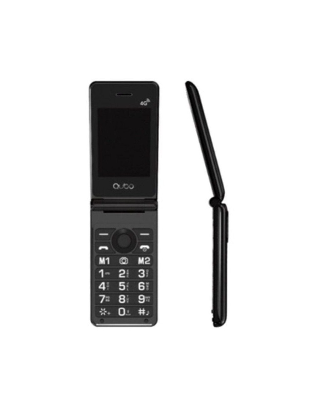 Teléfono Móvil Qubo X-28 4G para Personas Mayores/ Negro