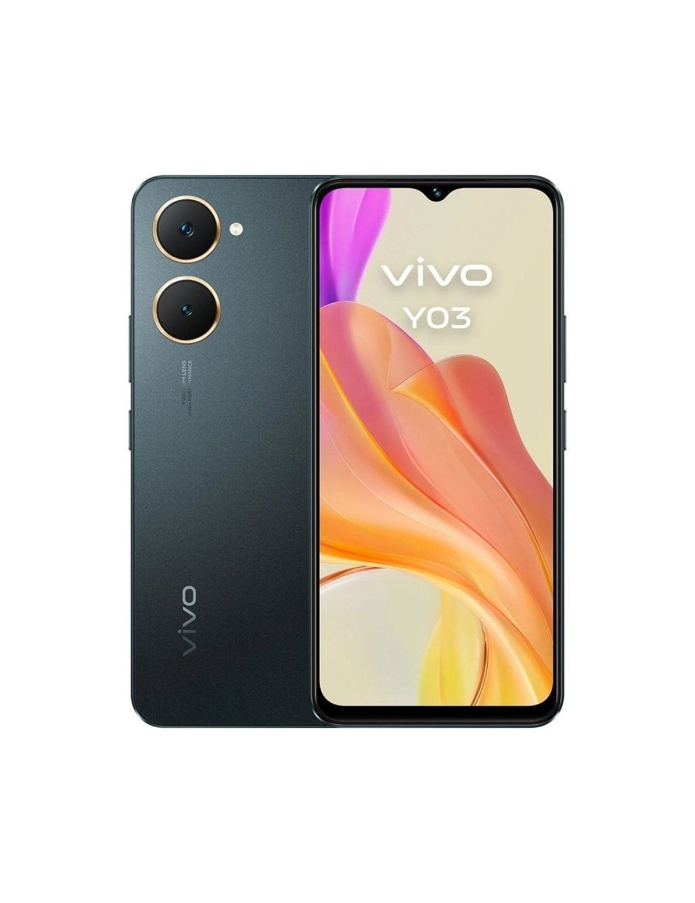 Smartphone Vivo Y03 4GB/ 128GB/ 6.56'/ Negro Espacial