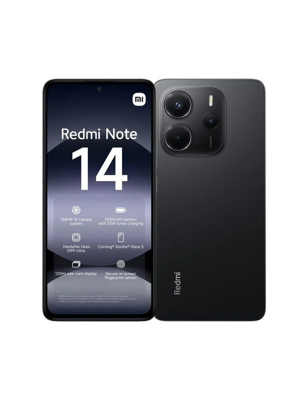 Smartphone Xiaomi Redmi Note 14 8GB/ 256GB/ 6.67'/ Negro