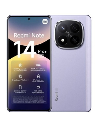 Smartphone Xiaomi Redmi Note 14 Pro+ 12GB/ 256GB/ 6.67'/ 5G/ Púrpura
