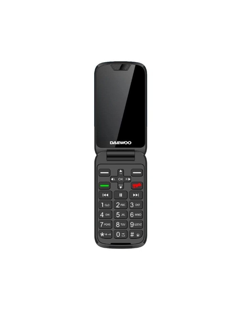 Teléfono Móvil Daewoo DW8005 para Personas Mayores/ 4G/ Negro