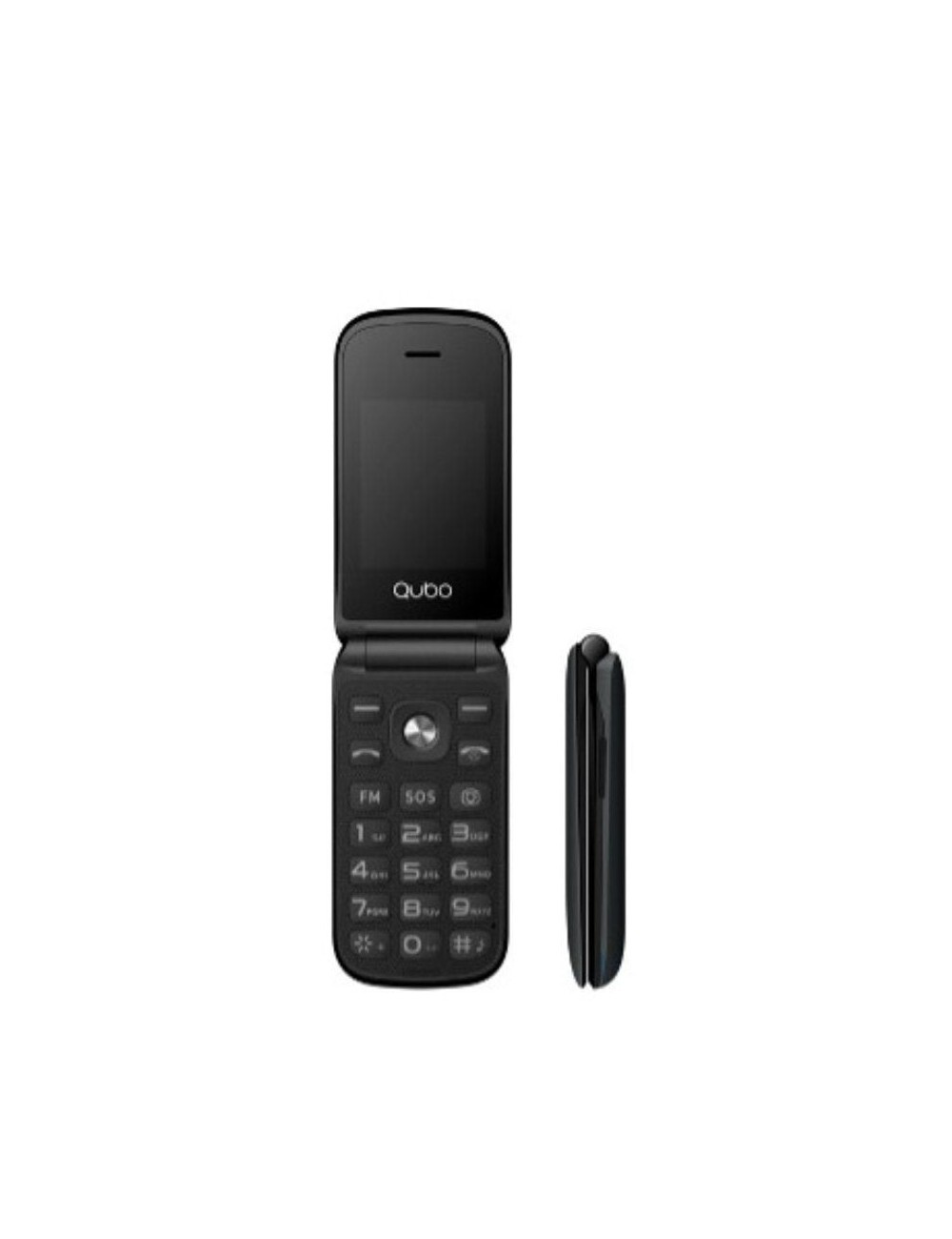 Teléfono Móvil Qubo X-209 4G para Personas Mayores/ Negro