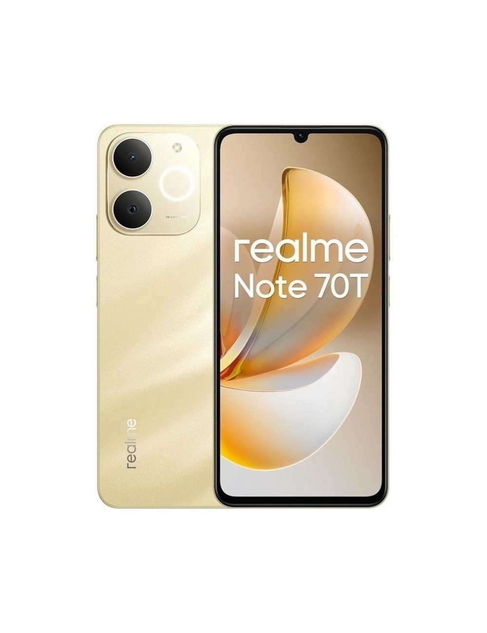 Smartphone Realme Note 70T 4GB/ 128GB/ 6.74'/ Dorado Playa