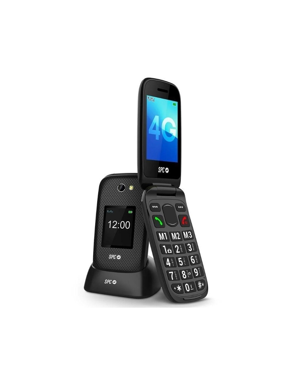 Teléfono Móvil SPC Harmony 2 4G para Personas Mayores/ Negro