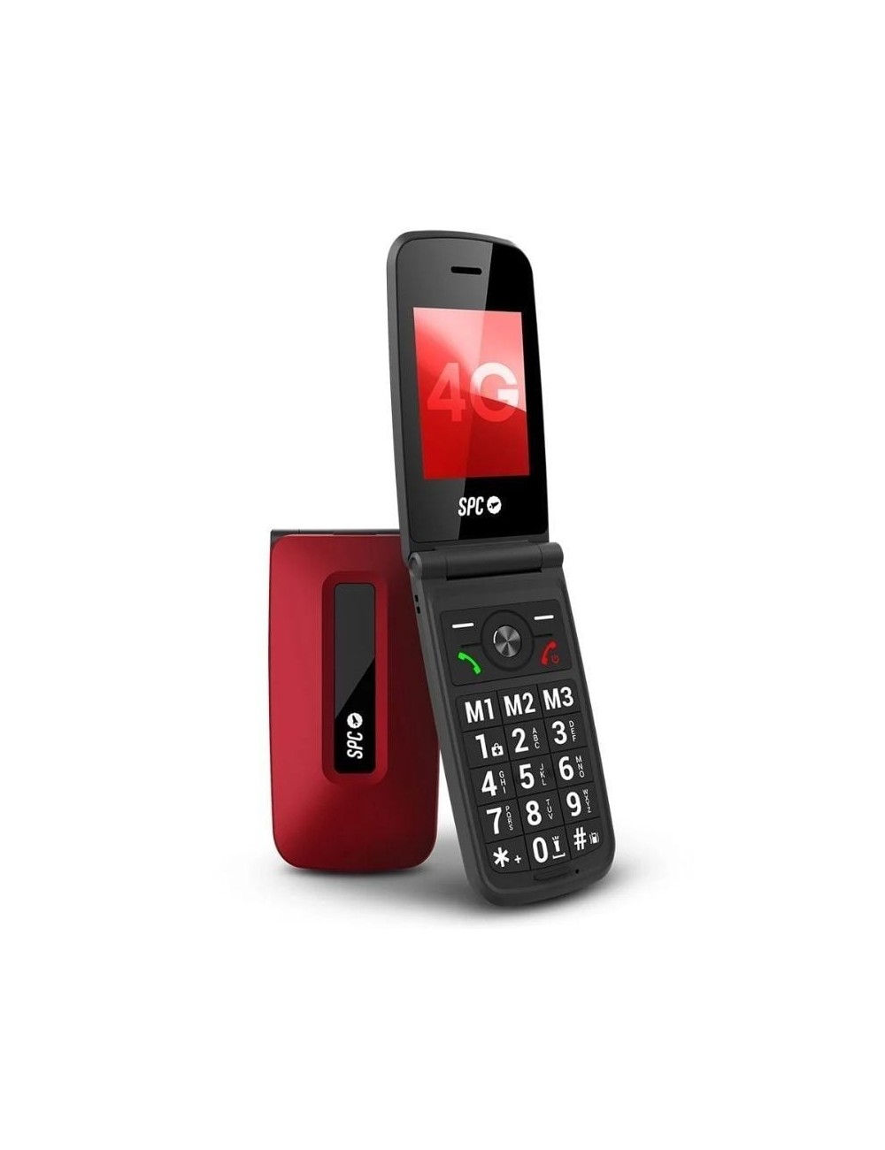 Teléfono Móvil SPC Titan 2 para Personas Mayores/ 4G/ Rojo