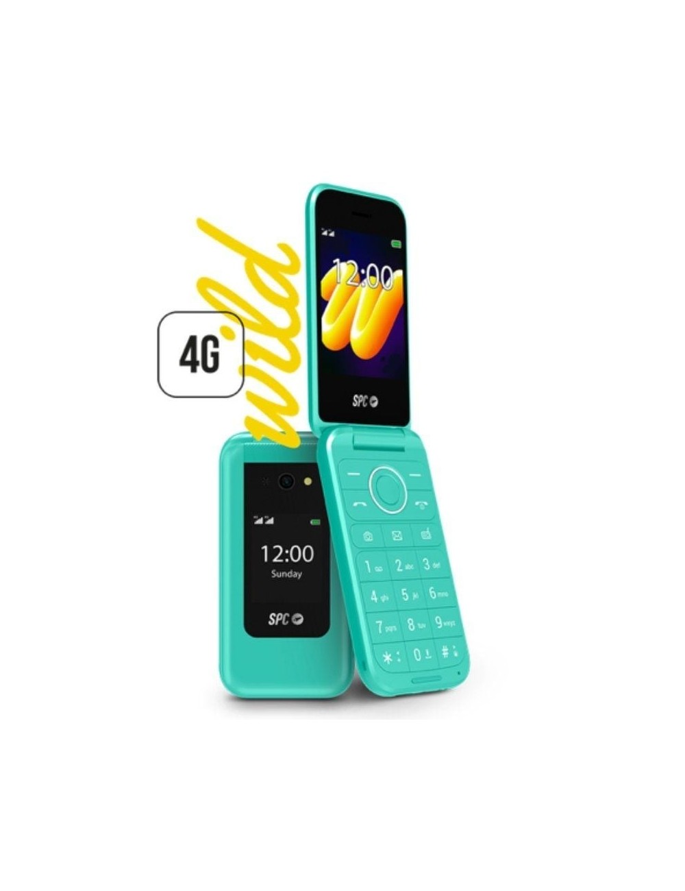 Teléfono Móvil SPC WILD para Personas Mayores/ 4G/ Verde