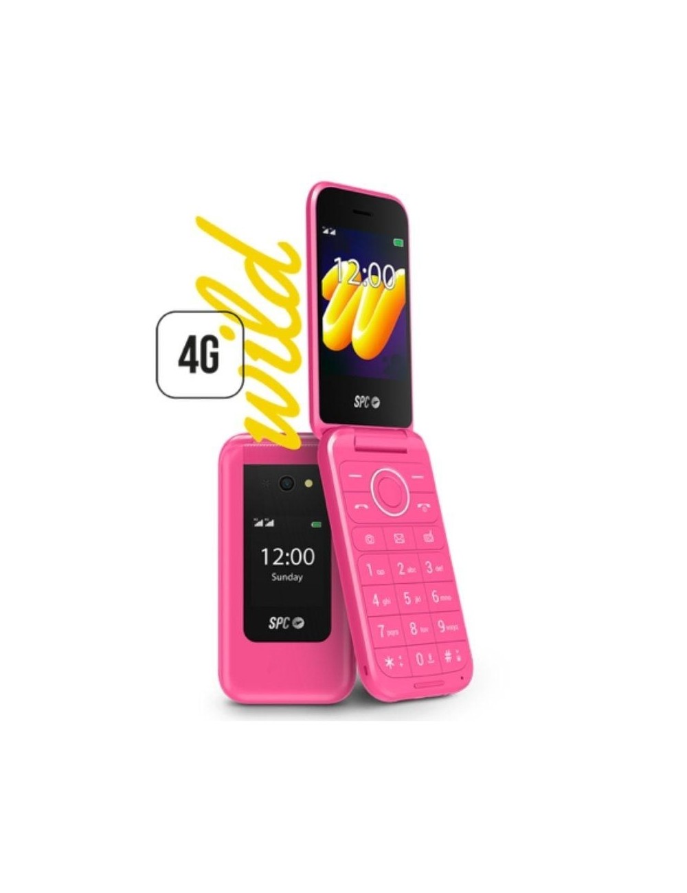 Teléfono Móvil SPC WILD para Personas Mayores/ 4G/ Rosa