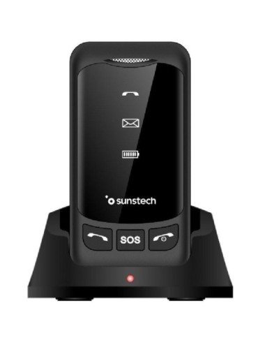 Teléfono Móvil Sunstech CELT25BK para Personas Mayores/ Negro