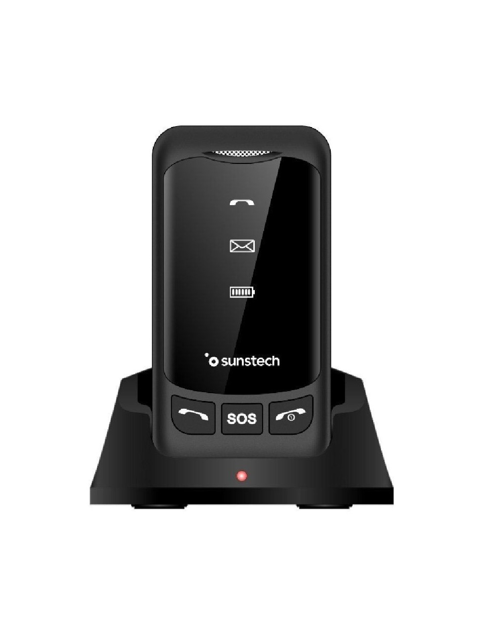 Teléfono Móvil Sunstech CELT25BK para Personas Mayores/ Negro