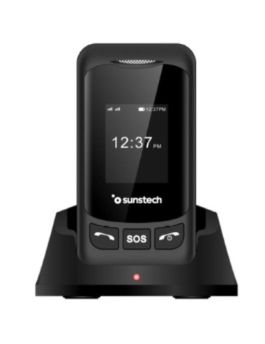 Teléfono Móvil Sunstech CELT26 para Personas Mayores/ Negro