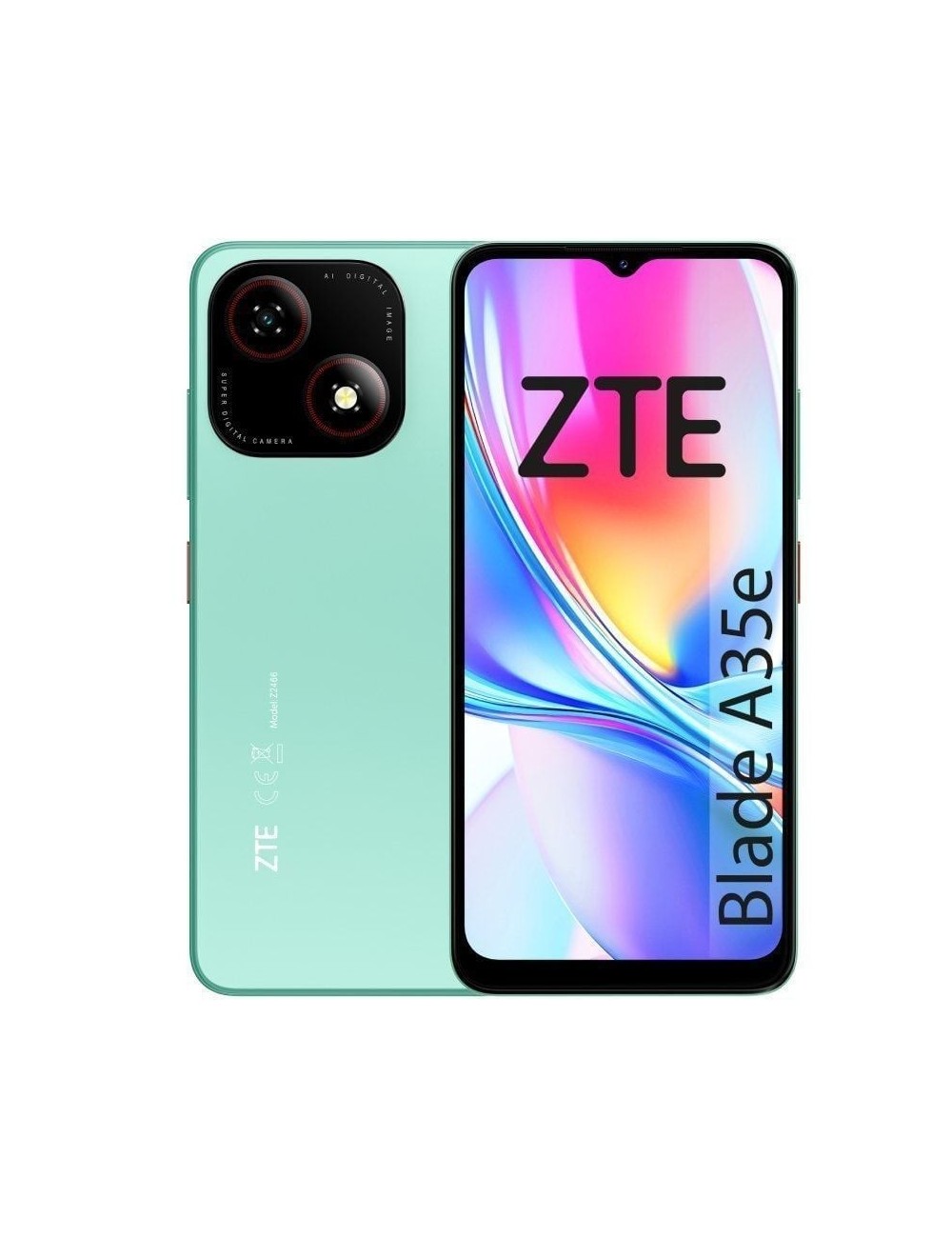 Smartphone ZTE Blade A35E 2GB/ 32GB/ 6.52'/ Verde