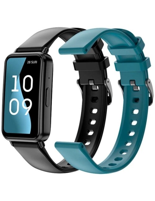 Smartwatch SPC Duo Fit/ Notificaciones/ Frecuencia Cardíaca/ Negro Oscuro