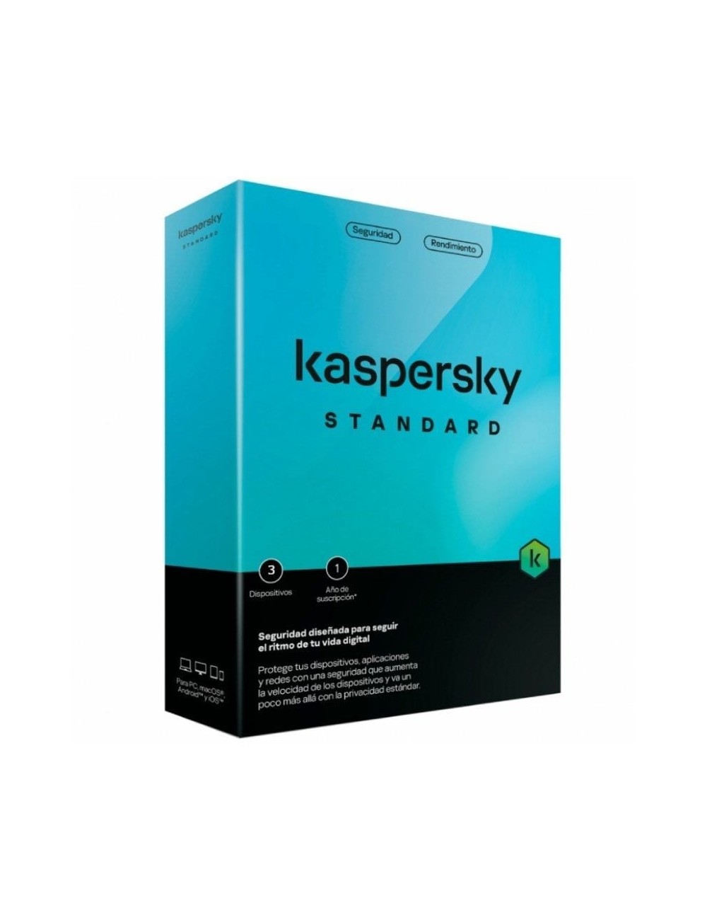 Antivirus Kaspersky Standard/ 3 Dispositivos/ 1 Año