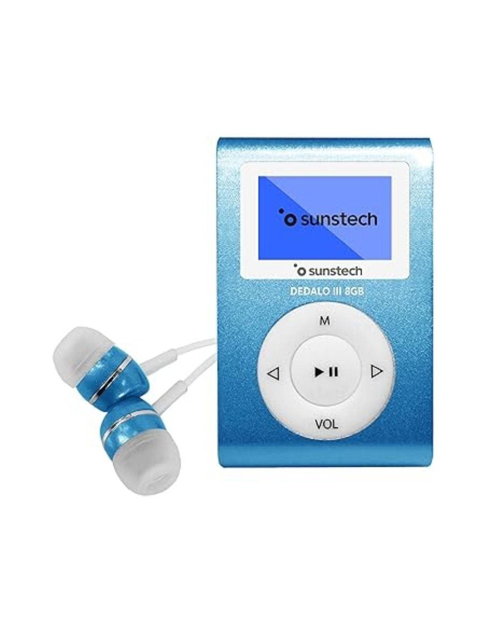 Reproductor MP3 Sunstech Dedalo III/ 8GB/ Radio FM/ Azul