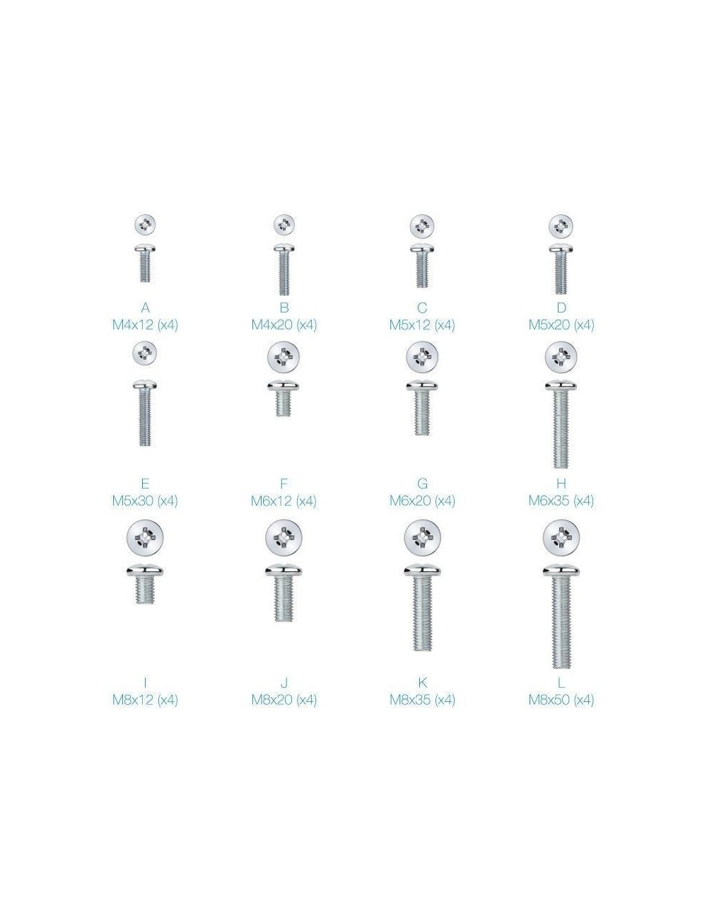 Kit de Montaje Universal TooQ SSK4820 para pantallas con Tornillería