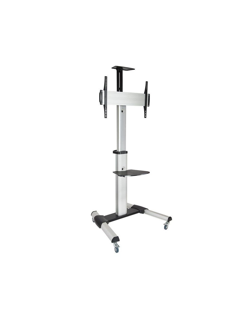 Soporte de Suelo Inclinable/ Ajustable con Ruedas TooQ FS1870M-B para TV de 37-70'/ hasta 50kg