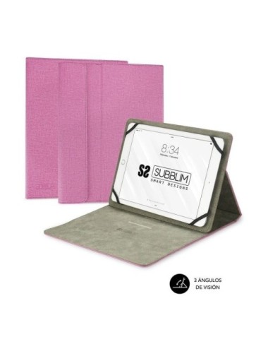 Funda Subblim Clever Stand para Tablets de 9.6'-11'/ Rosa