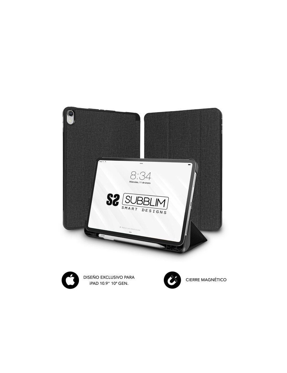Funda Subblim Shock Case SUBCST-5SC316 para iPad 10ª Generación de 10.9'/ Negra