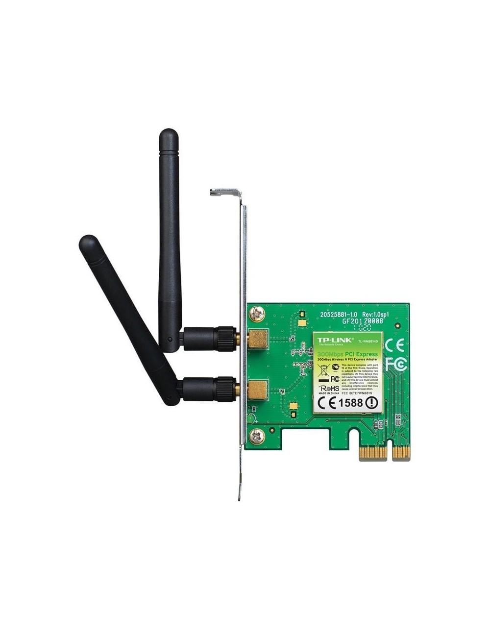 Tarjeta de red Inalámbrica-PCI Express TP-Link TL-WN881ND/ 300Mbps/ 2.4GHz
