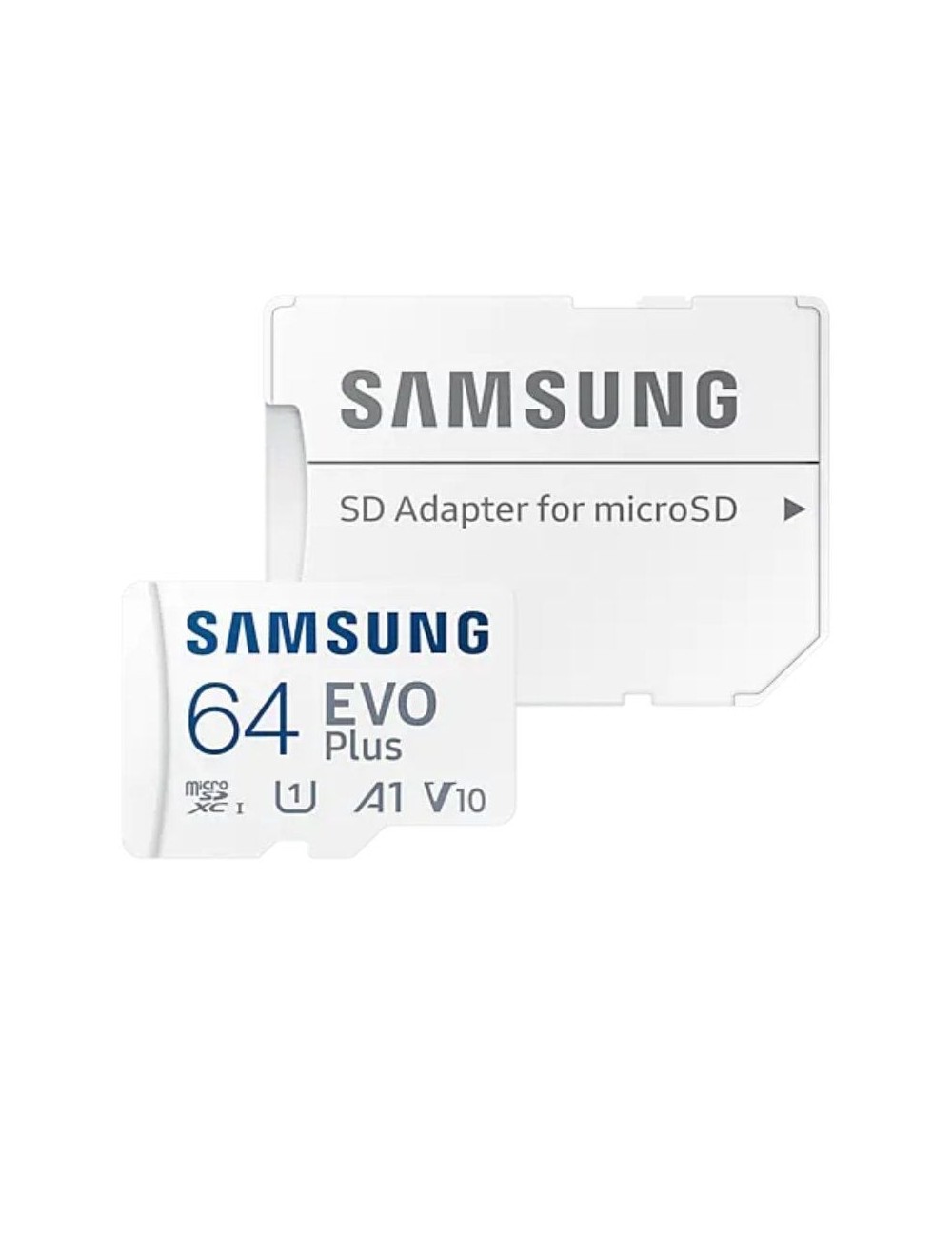 Tarjeta de Memoria Samsung EVO Plus 2023 64GB microSD XC con Adaptador/ Clase 10/ 160MBs