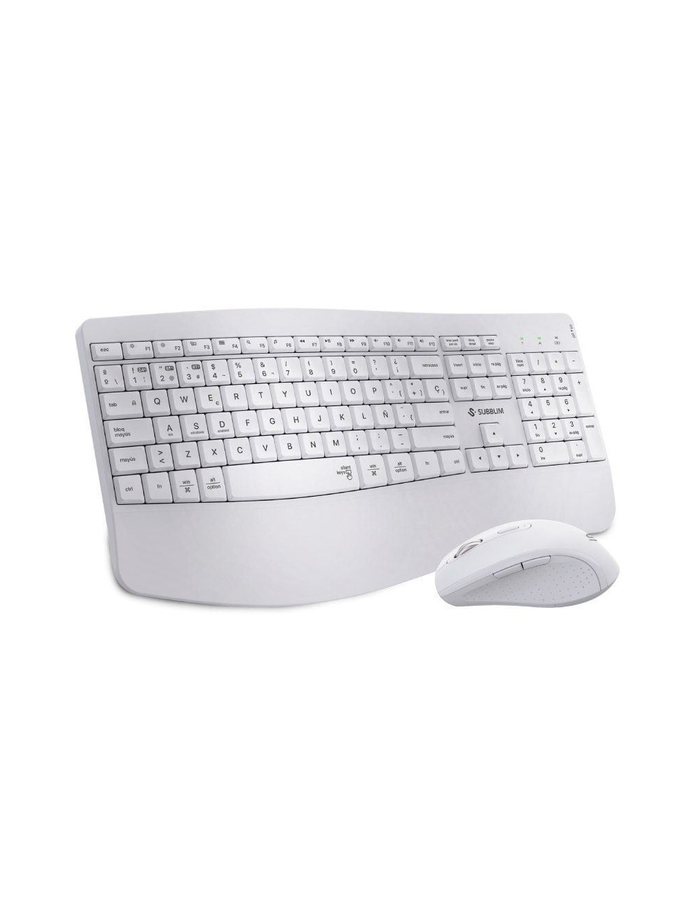 Teclado y Ratón Inalámbrico Subblim Combo Dual Office Prowave/ Blanco