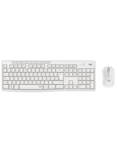 Teclado y Ratón Inalámbricos Logitech Silent Touch MK295/ Blanco