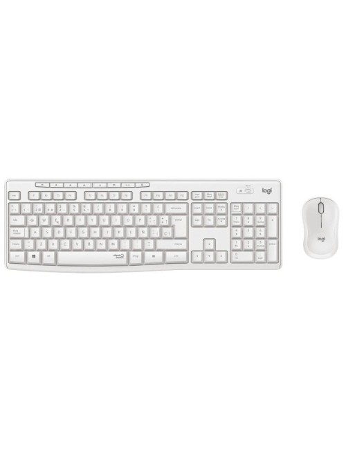 Teclado y Ratón Inalámbricos Logitech Silent Touch MK295/ Blanco