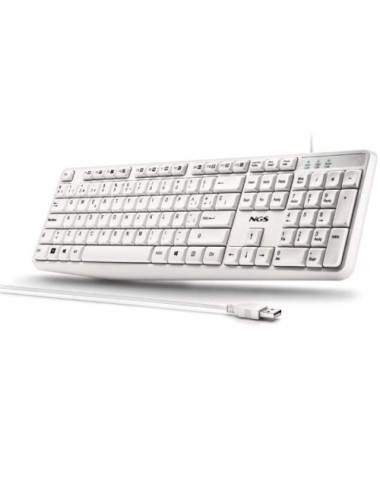 Teclado NGS Heritage HERITAGESPANISH/ Blanco